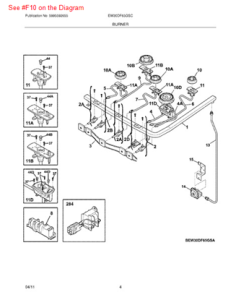 Frigidaire 316510800 5K Sealed Burner for Range