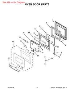 Whirlpool 4455803 Door Right Handle Bracket for Oven