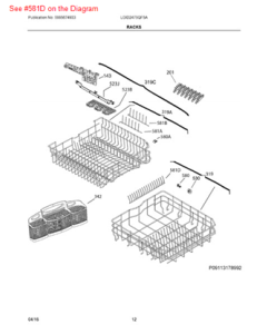 Frigidaire A00240901 Partition for Dishwasher